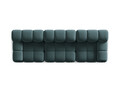 Canapea modulara 3 locuri, Bellis-51, Micadoni Home, 282x94x70 cm, catifea, turcoaz