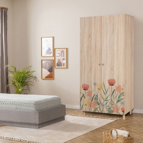 Dulap pentru haine, Vella, Lidya 2 -915, 90x192x52 cm, PAL, Sonomo