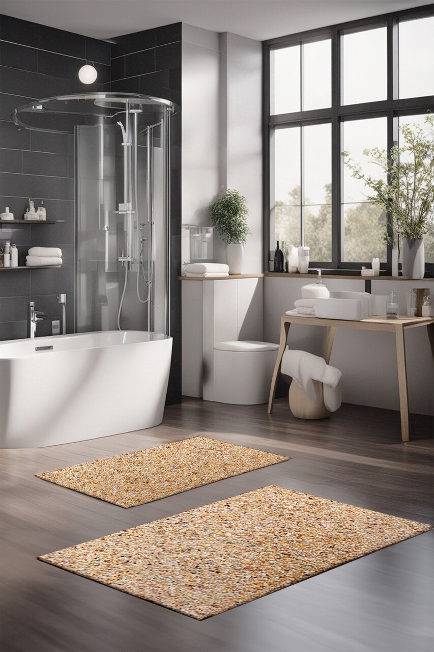 Set covorase de baie, Cartwright, CT-5173, Poliester, Multicolor