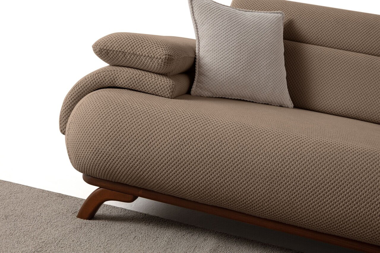 Canapea 3 locuri, Atelier del Sofa, 752EST1149, Lemn de carpen/PAL melaminat, Latte - view 9