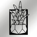 Decoratiune de perete, Havsala, metal, 28 x 48 cm, negru