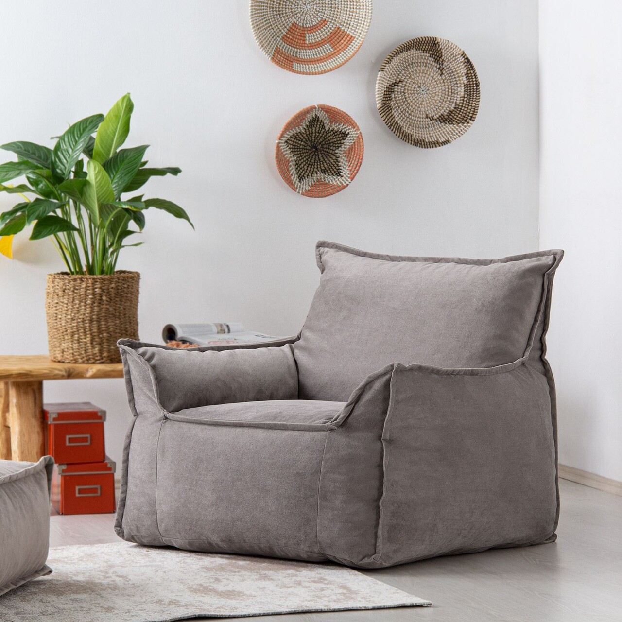 Fotoliu, Atelier del Sofa, 363SLD1147, Textil, Gri deschis - view 3