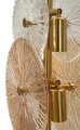 Lampa de masa Osaka, Mauro Ferretti, 4 x E14, 40W, 20x18x66 cm, fier/sticla, auriu/maro/transparent