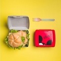 Cutie sandwich Mickey Mouse, Disney, 13x14.5x7 cm, plastic, rosu