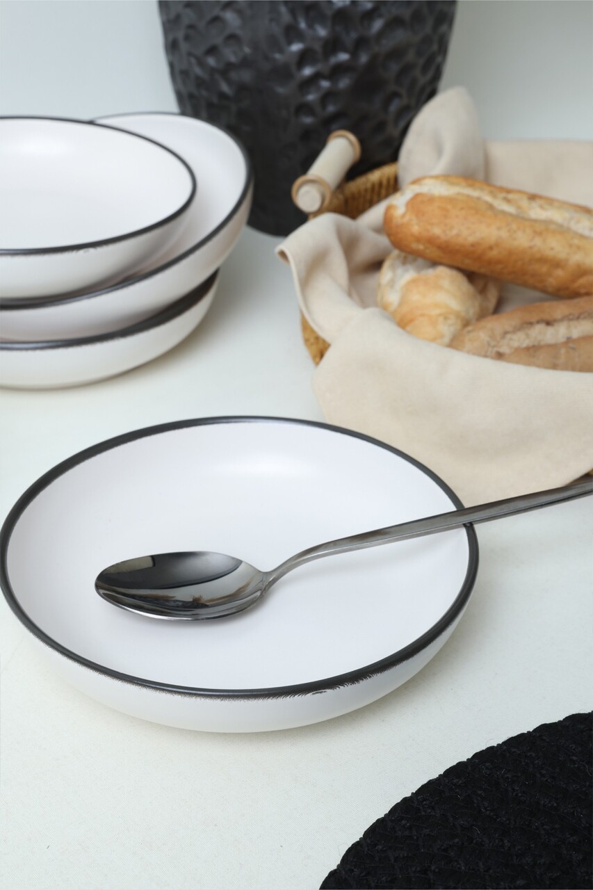 Set de boluri pentru salată (6 piese), L'essentiel Maison, 275KRM2522, Antibacterian, Alb mat - view 4