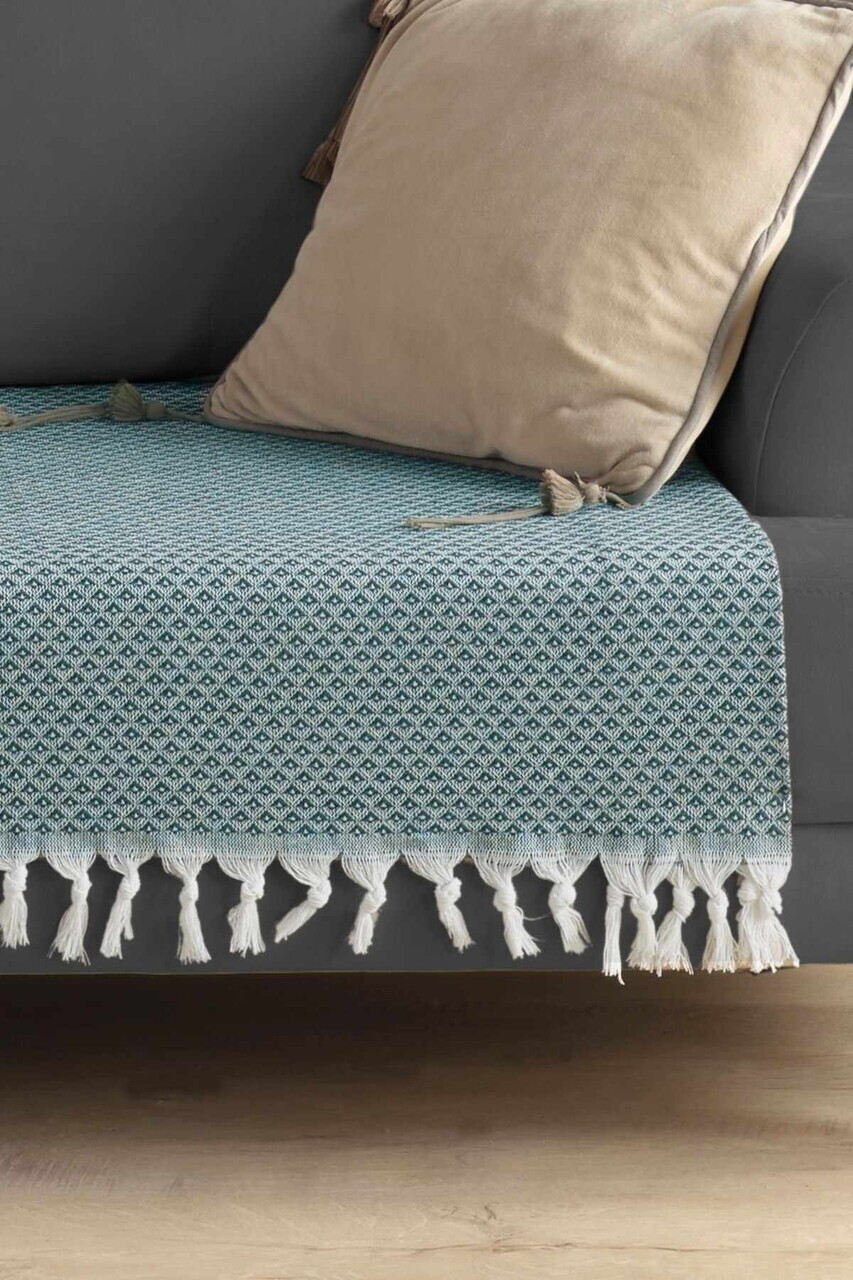 Cuvertura de pat, L'essentiel Maison, 115, Bumbac, Verde — imaginea 2
