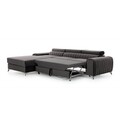 Coltar extensibil stanga 3 locuri ELTAP, LT-40LU, Grayson, 278x205x92 cm, lemn/poliester, albastru inchis