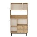 Dulap multifunctional, Locelso, RE3-SW, Stejar / Alb