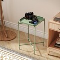 Masuta de cafea, Cerritos, Shb-008-D, 46x56x46 cm, Metal, Verde