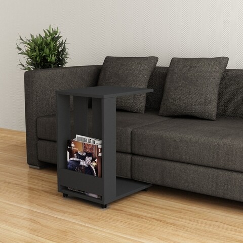 Masuta de cafea edi, decortie, 37x45x60 cm, antracit
