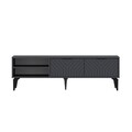 Comoda TV, Odessa, Regina, 160x50x29.6 cm, Antracit