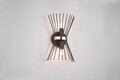 Aplica de perete Rod, RL, 21x13x31 cm, 40W, 2x E14, metal, negru/auriu