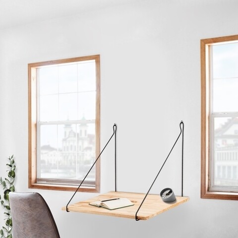 Raft pentru perete CM-002, Bueno, 60x55x50 cm, negru Bueno