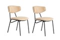 Set scaune 2 piese, Wayland, Nancy, Bej/Negru