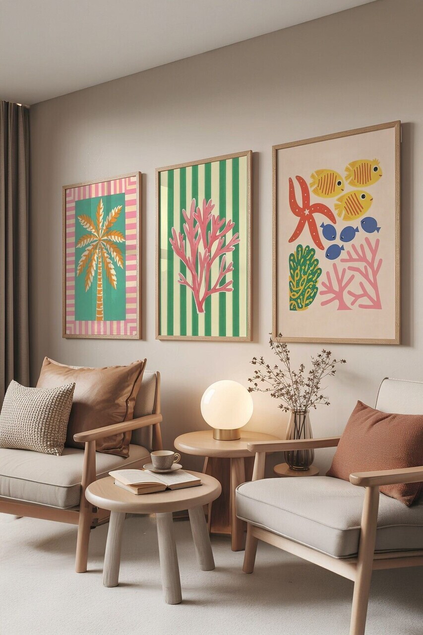 Set de pictură decorativă, Ç-300829, Sticla PVC, Multicolor