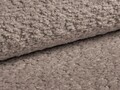 Canapea extensibila 3 locuri, Kemi, Cosmopolitan Design, 206x95x70 cm, tesatura boucle, gri cald