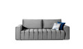 Canapea extensibila 3 locuri ELTAP, Laz06, Lazaro, 247x97x92 cm, lemn/poliester, gri deschis