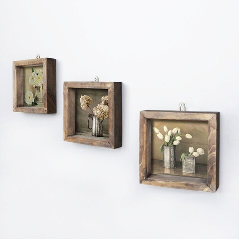 Set 3 tablouri decorative, ukzm021, mdf, imprimat uv, multicolor