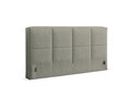 Tablie de pat 180 cm, Micadoni Home, Darren-201, tesatura structurata chenille, verde moss melange