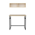 Birou, Retricy, Hussum, 90x60x75 cm, PAL, Negru / Stejar