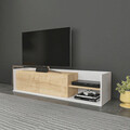 Comoda TV, Retricy, Krog, 160x35x36.8 cm, PAL, Stejar alb