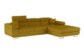 Coltar extensibil dreapta 4 locuri ELTAP, Armd-51, Armando, 289x203x85 cm, lemn/poliester, galben