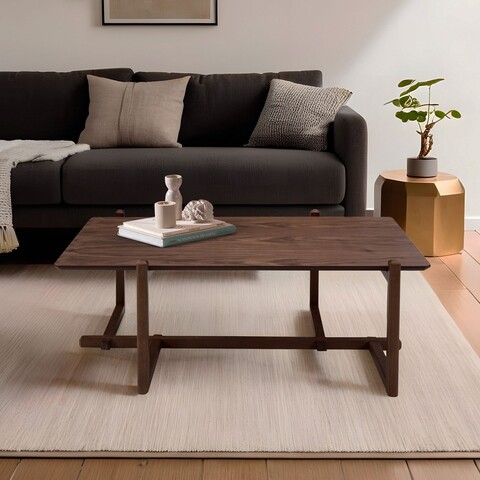 Masuta de cafea, Howard, Trabzon, 120x43x76 cm, CORP 100% LEMN DE FAG, Maro