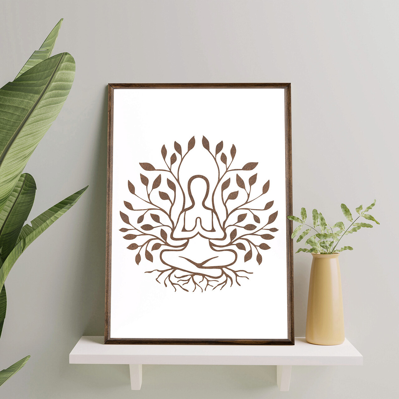 Tablou decorativ TD073 Desenat manual Natural