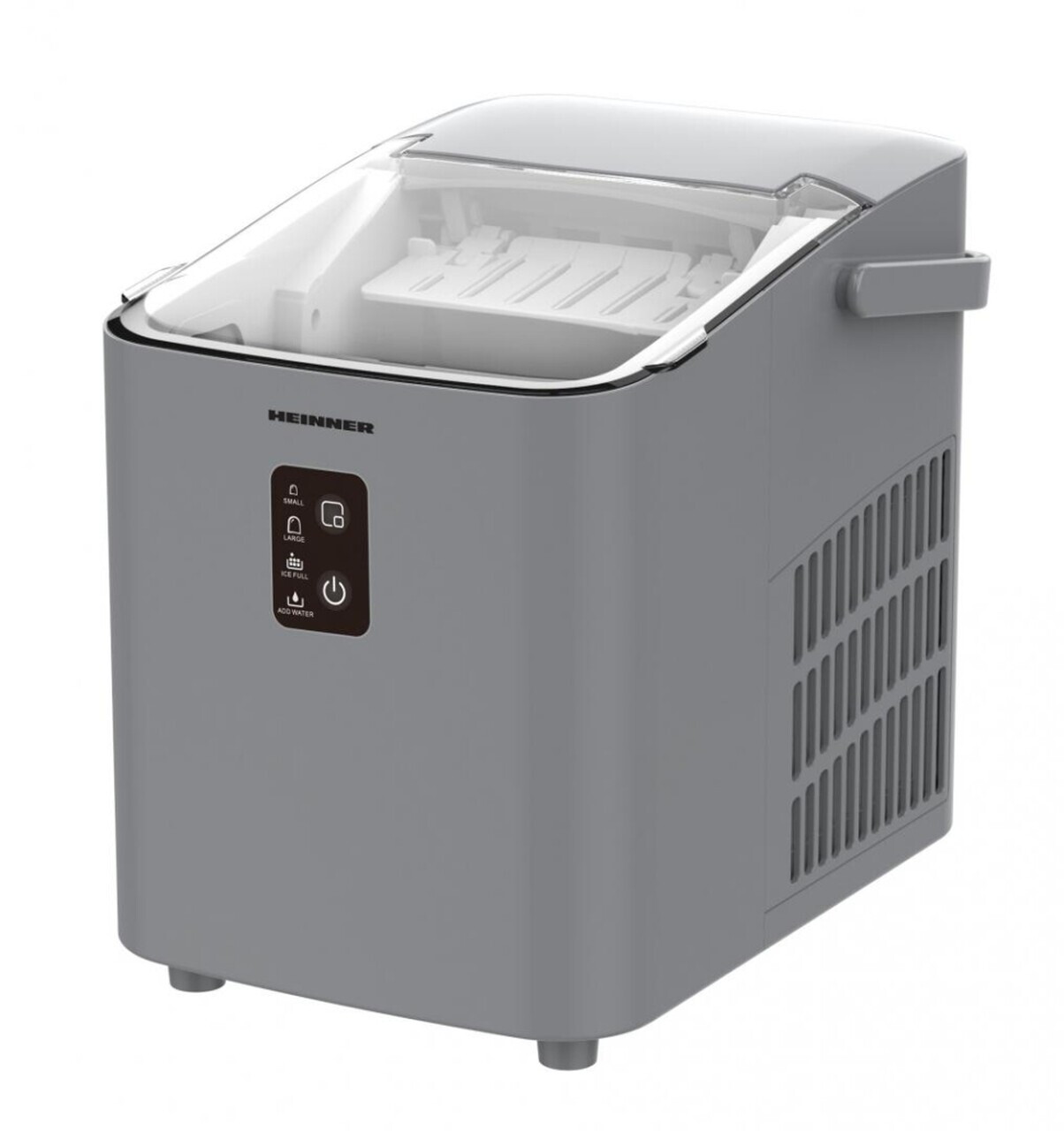 Masina pentru cuburi de gheata Glacio, Heinner, 120W, 1L, argintiu - view 2