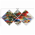 Set 4 tablouri decorative, 4MDF8014237, MDF, Imprimat UV, Multicolor