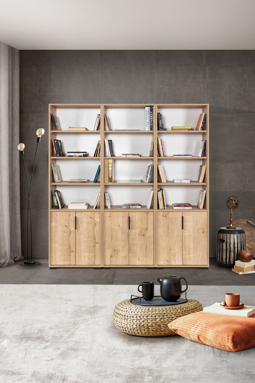 Corp biblioteca Hanah Home Evm 8302 180x187x30 cm PAL Maro