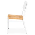 Scaun, Cela, L.48 l.48 H.85 cm, aluminiu, alb