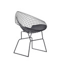 Scaun Industrial, Homla, 83x64x82 cm, metal/piele ecologica, negru