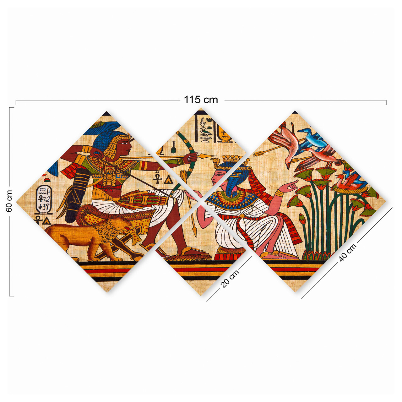 Set 4 tablouri decorative, 4MDF9571430, MDF, Imprimat UV, Multicolor