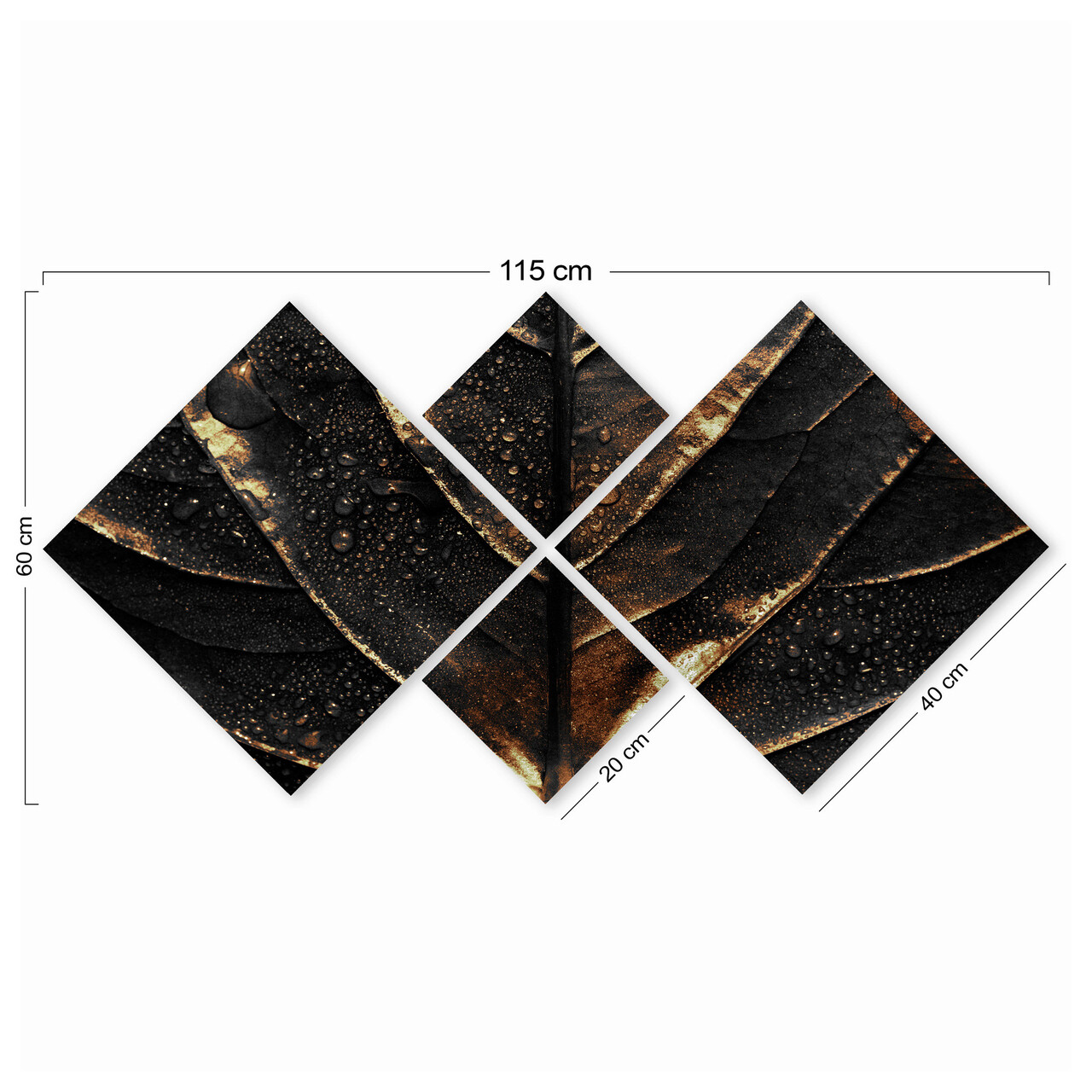 Set 4 tablouri decorative, 4MDF264262462, MDF, Imprimat UV, Multicolor