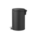 Cos de gunoi cu pedala, Brabantia, NewIcon Mineral Infinite Grey, 12 L, 33.8x25.1x41.1 cm, otel, gri