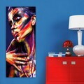 Tablou decorativ, DKY4552938767_50120, Canvas, Rama din lemn (grosime 3 cm), Multicolor