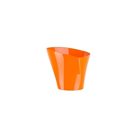 Ghiveci Twister 13 cm, plastic, portocaliu