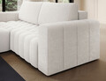 Coltar extensibil stanga 4 locuri ELTAP, Bon-217, Bonett, 250x175x92 cm, lemn/poliester, alb