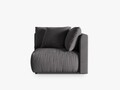 Modul pentru canapea, 1 loc, Chris-259, Micadoni Home, 100x100x80 cm, tesatura structurata chenille, gri beton