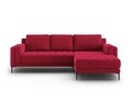 Coltar dreapta, Orrino, Mazzini Sofas, 4 locuri, 242x164x82 cm, catifea, rosu vin