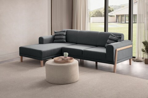 Coltar, Atelier del Sofa, 752EST1349, Frame: 70% HORNBEAM/30% MELAMINE COATED CHIPBOARD, Antracit