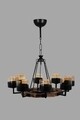 Candelabru, Luin, 8316-8, E27, 60 W, lemn/metal