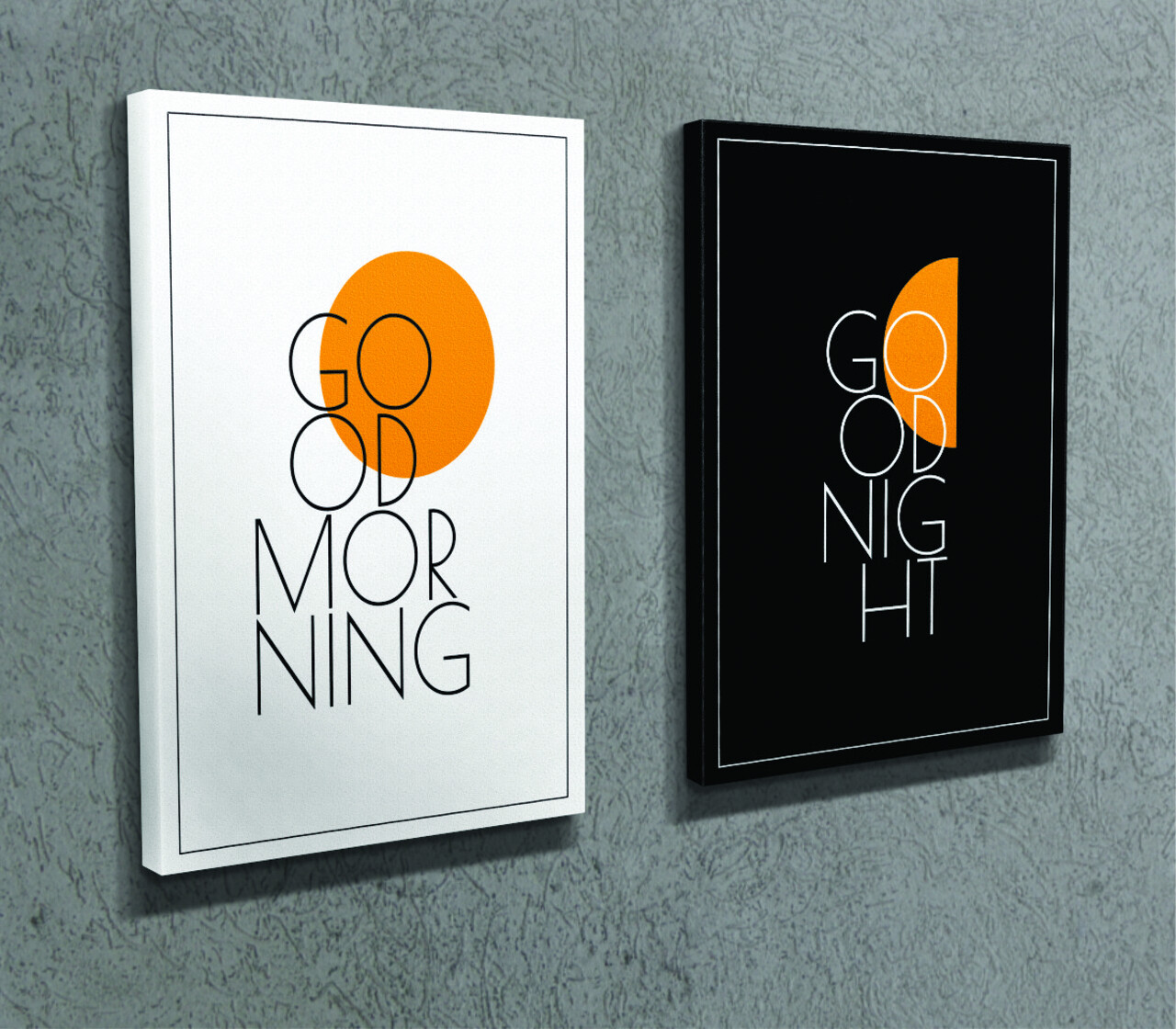 Set 2 tablouri decorative, IDC01, Rama de lemn, Multicolor - view 4
