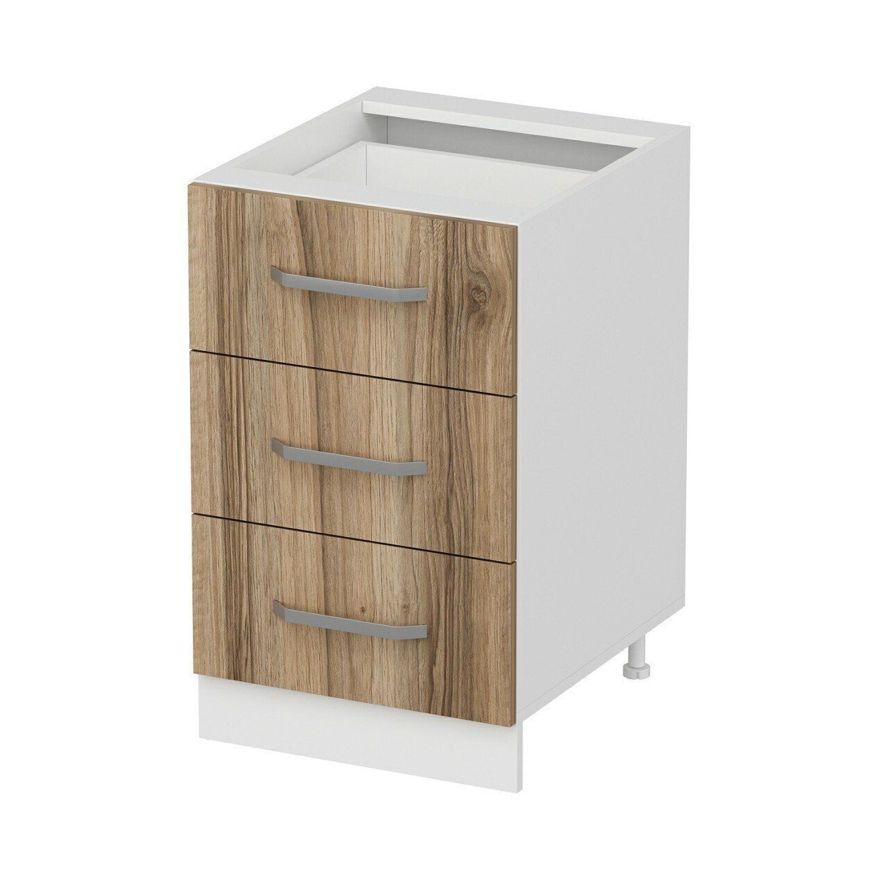 Dulap pentru bucatarie, Hanah Home, Minar, 50x87x58 cm, Alb / Dore — imaginea 6