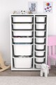 Dulap multifunctional, Estella, Rine 2D4K8U, Alb