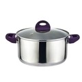 Oala cu capac Muhler, MR-467, inox/sticla, 7.2 L