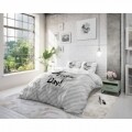 Lenjerie de pat pentru doua persoane Today is the Day White, Royal Textile,  100% bumbac