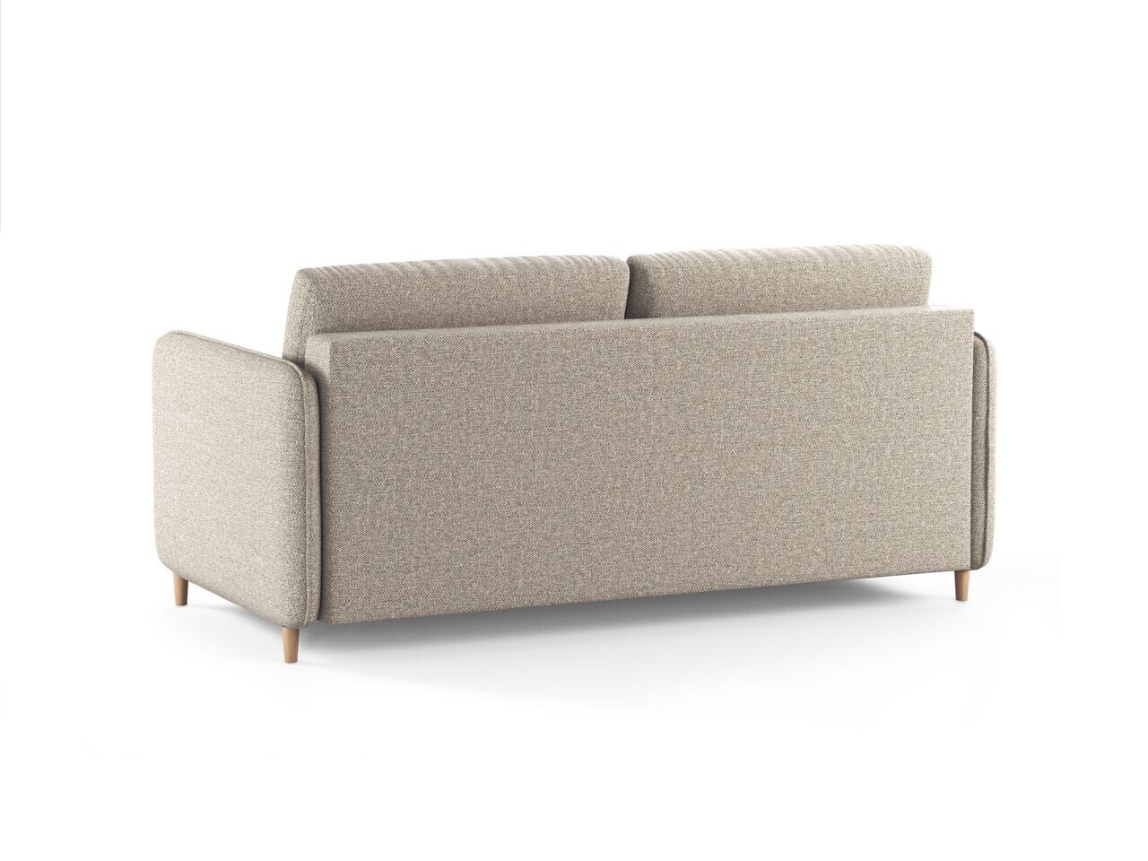 Canapea extensibila 3 locuri, Simo, Micadoni Home, 184x102x95 cm, tesatura structurata, bej sand — imaginea 5