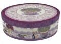 Set 6 cesti cu farfurie Passion, Duo, 250 ml, portelan, mov